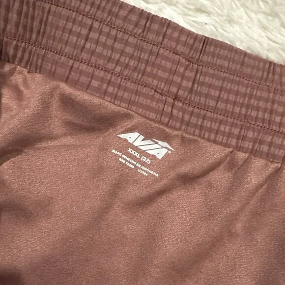 Avia womens NWT XXXL 22 Blush atheltic shorts Hybrid Moisture Wick - Picture 5 of 8